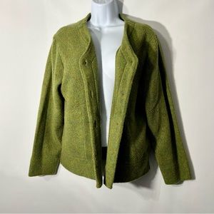 EUC! Vintage Jantzen Classics Women’s Green Cardigan Sweater Size Small Pockets!